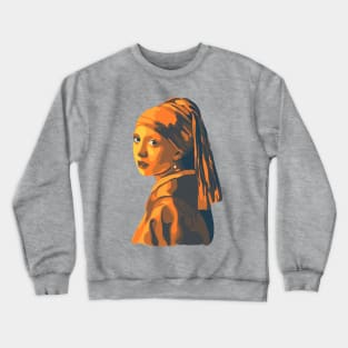 Girl With A Pearl Earring Crewneck Sweatshirt